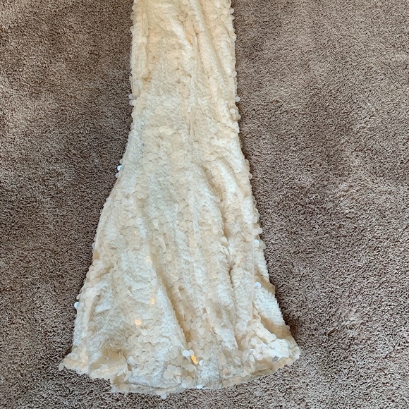 Lulu’s Still in Love Cream Sequin Maxi dress - Picture 4 of 4